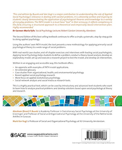 Applying Social Psychology: From Problems to Solutions (SAGE Social Psychology Program),Used