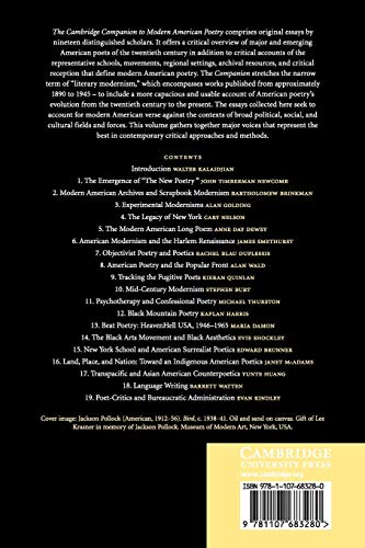 The Cambridge Companion to Modern American Poetry (Cambridge Companions to Literature),Used