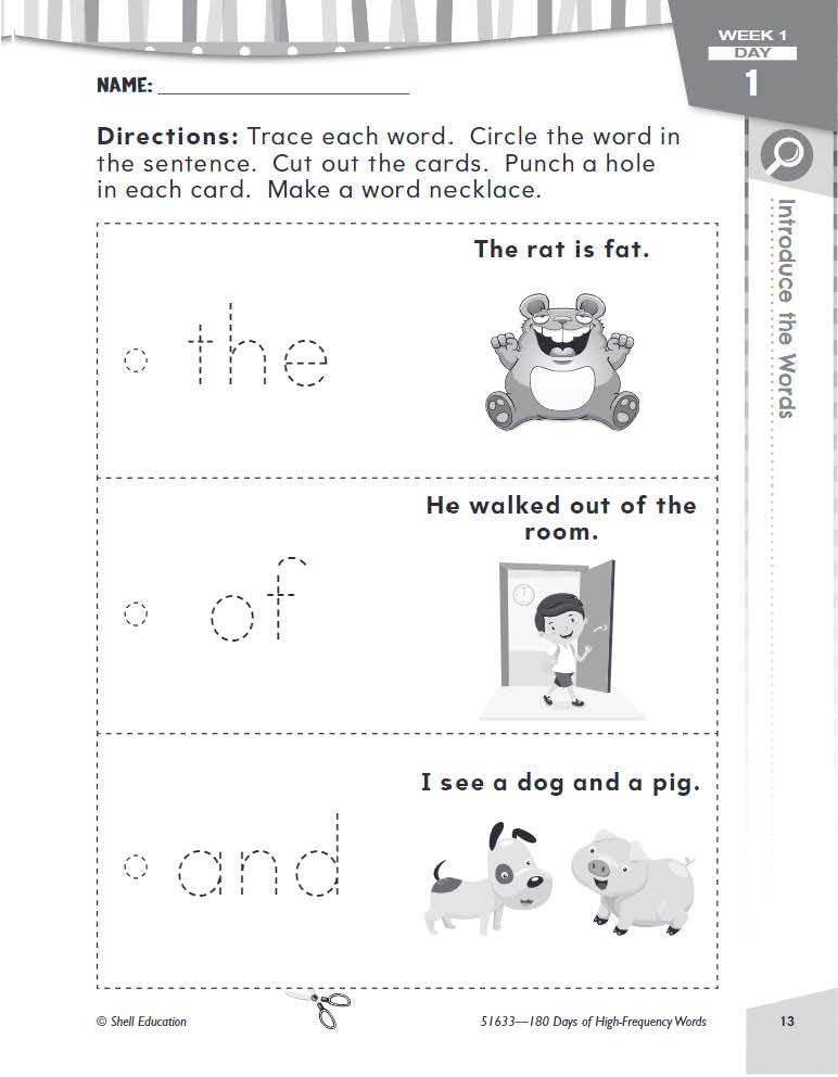 180 Days of HighFrequency Words for Kindergarten  Learn to Read Kindergarten Workbook  Improves Sight Words Recognition and R,Used