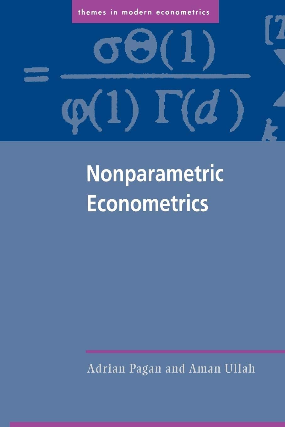 Nonparametric Econometrics (Themes in Modern Econometrics),New