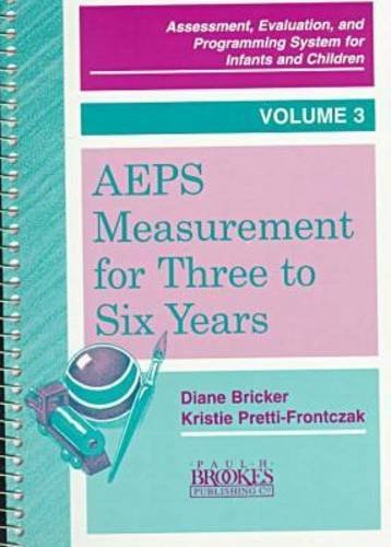 AEPS Measurement for Three to Six Years, Volume 3 (Assessment, Evaluation, and Programming System Series),Used