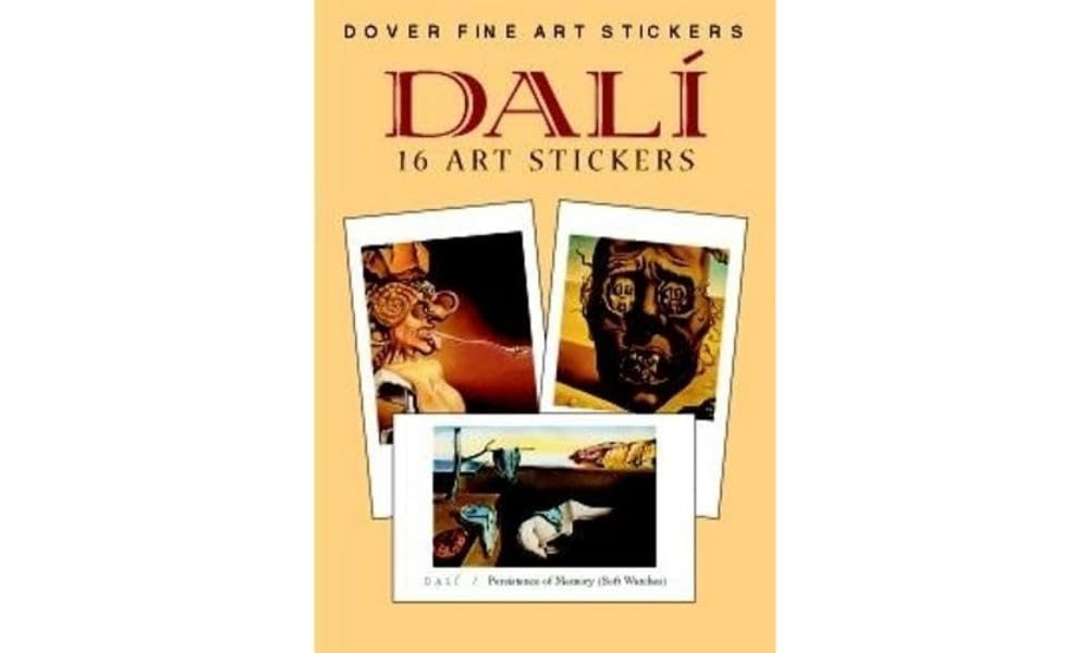 Dali: 16 Art Stickers,Used