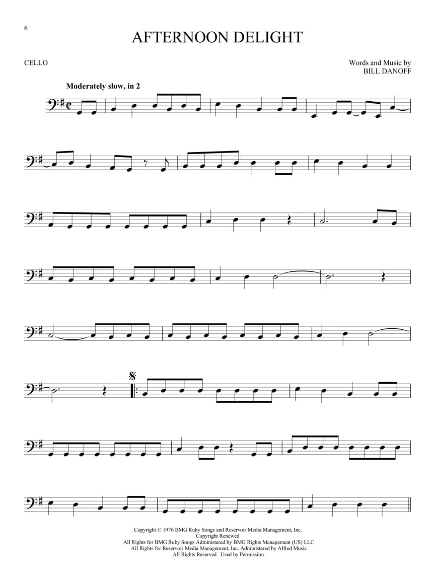 101 Popular Songs: for Cello (101 Songs),Used