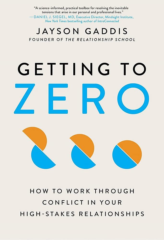 Getting To Zero: How To Work Through Conflict In Your Highstakes Relationships,Used