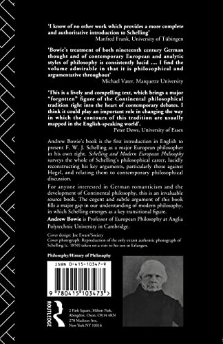 Schelling and Modern European Philosophy:: An Introduction (Migration),Used