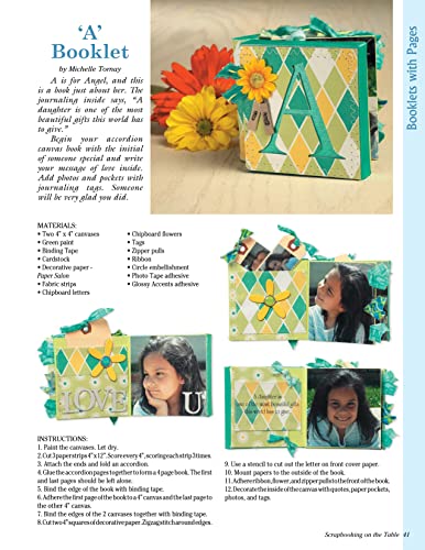 Scrapbooking on the Table: Waterfalls, Shadow Boxes, FoldOuts, Accordions, Canvas Keepers, PeekABooks, Booklets And More,Used