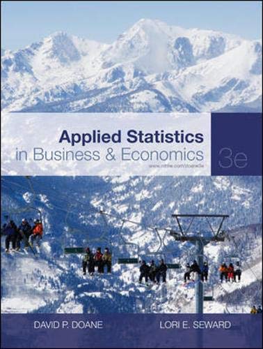 Applied Statistics in Business and Economics (The Mcgrawhill/Irwin Series, Operations and Decision Sciences),Used
