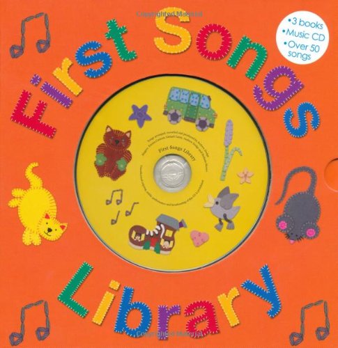 First Songs Library: Over 50 Songs! Includes 3 Books with a CD,Used