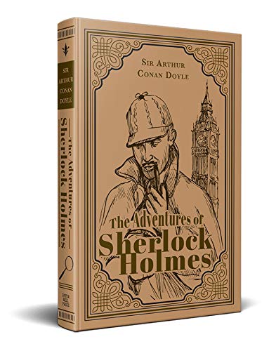 The Adventures of Sherlock Holmes; Sir Arthur Conan Doyle Classic Novel, (Mystery, Crime Solving), Ribbon Page Marker, Perfect f,Used