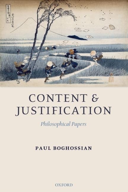 Content And Justification: Philosophical Papers,Used