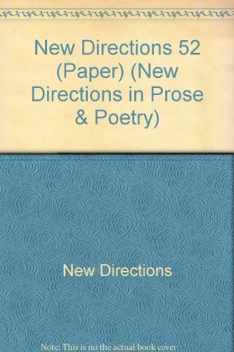 New Directions in Prose and Poetry 52 (New Directions in Prose & Poetry),Used