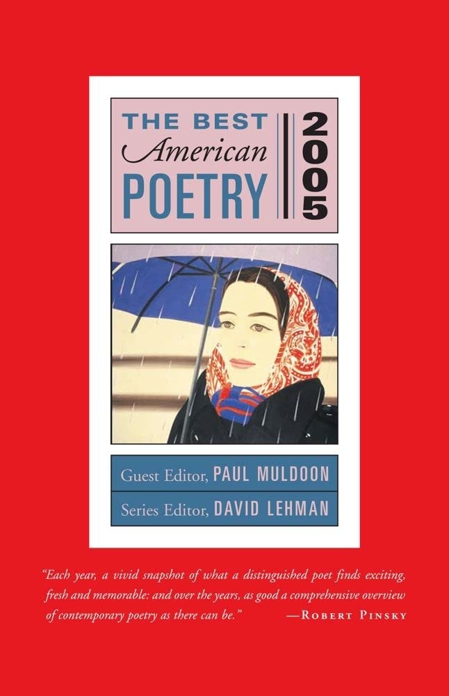 The Best American Poetry 2005: Series Editor David Lehman,Used