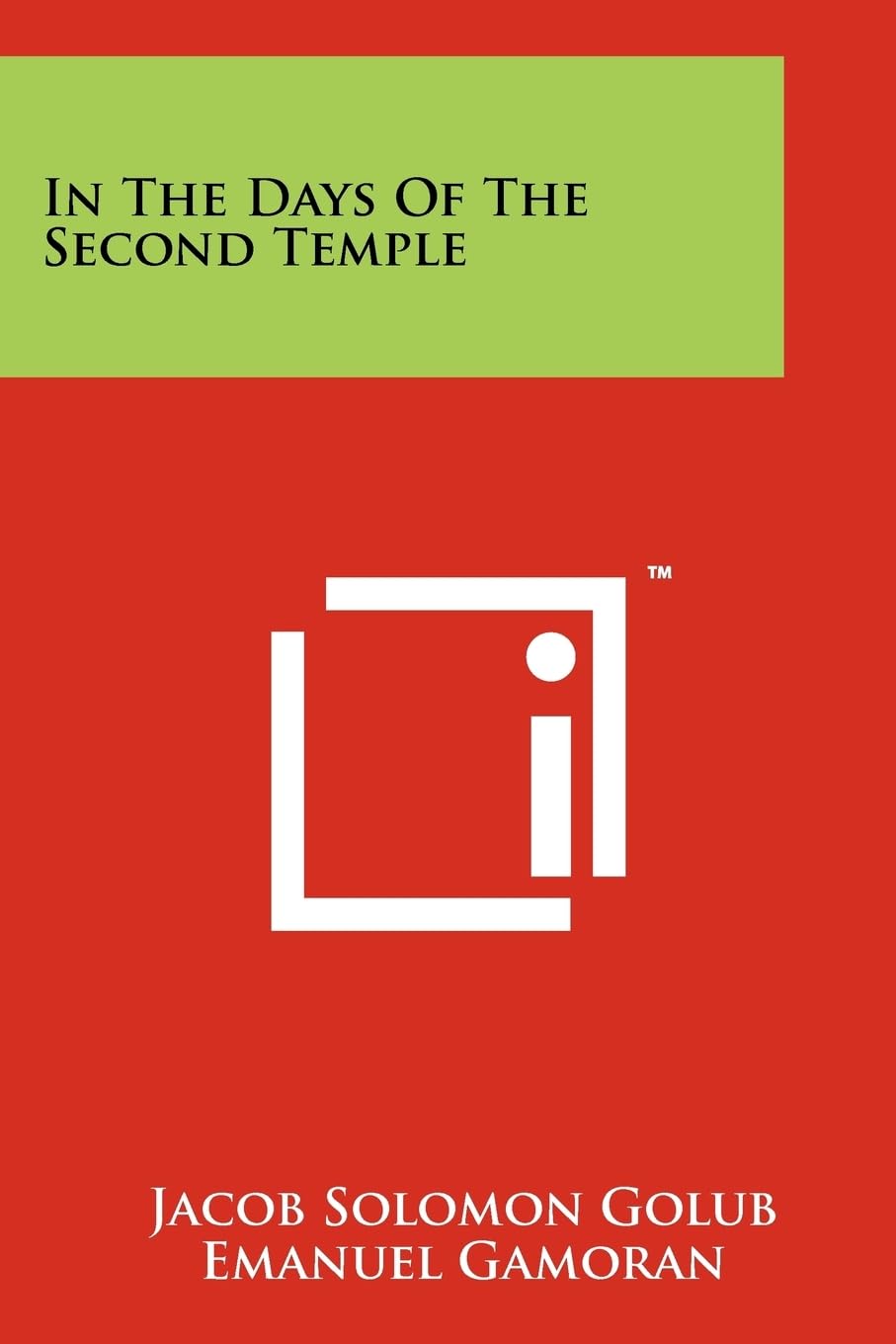 In the Days of the Second Temple,Used