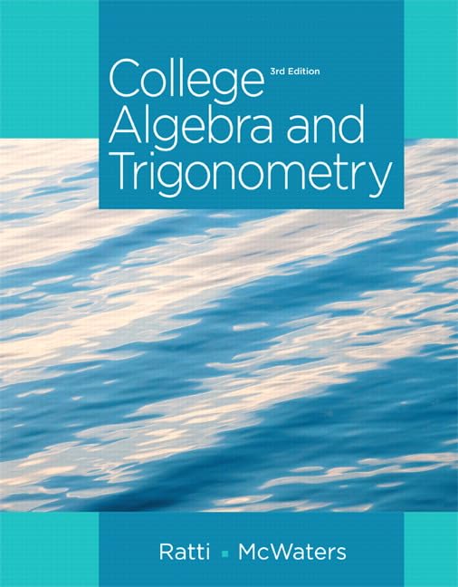 College Algebra And Trigonometry,Used