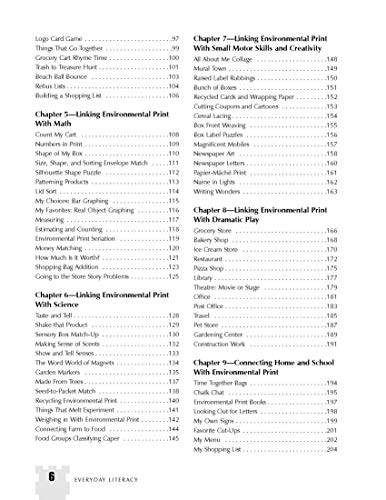 Everyday Literacy: Environmental Print Activities for Children 3 to 8,Used