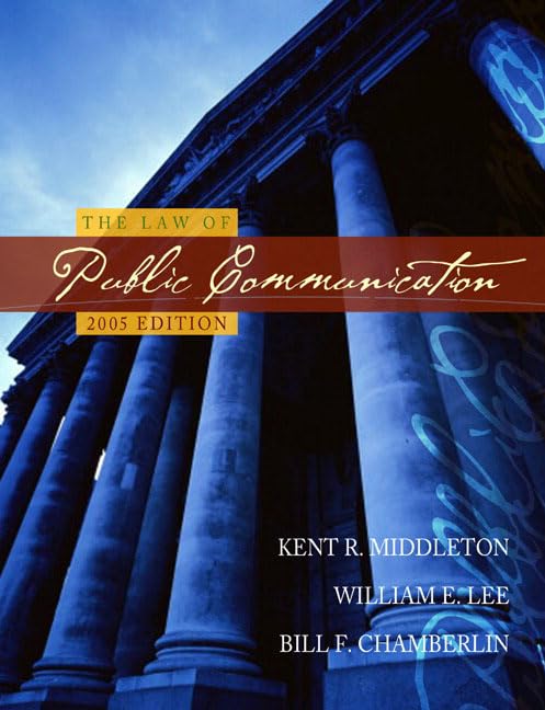 The Law of Public Communication, 2005 Edition,Used