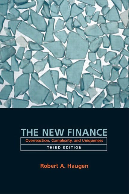 The New Finance: Overreaction, Complexity, and Uniqueness,Used