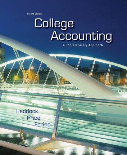 College Accounting: A Contemporary Approach,New
