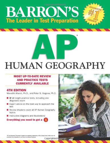 Barron's AP Human Geography (Barron's Study Guides),Used