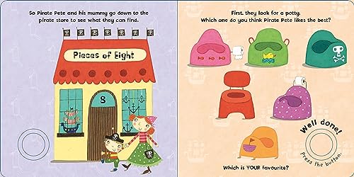 Pirate Pete's Potty: A Noisy Sound Book (Pirate Pete and Princess Polly),Used