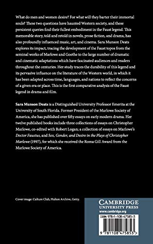 The Faust Legend: From Marlowe and Goethe to Contemporary Drama and Film,Used
