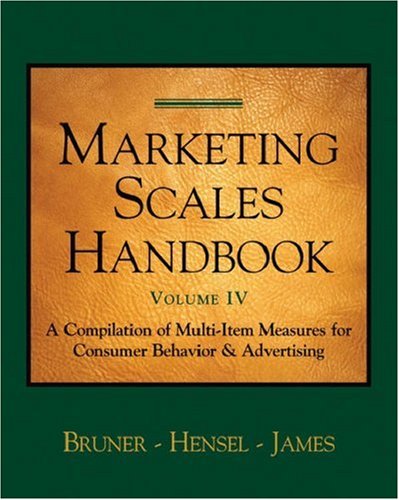 Marketing Scales Handbook, Volume IV: Consumer Behavior (Marketing Scales Series),Used