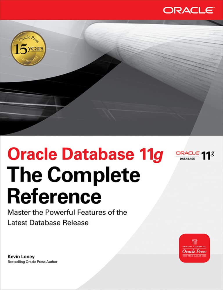 Oracle Database 11g The Complete Reference (Oracle Press),New