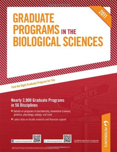 Peterson's Graduate Programs in the Biological Sciences,Used