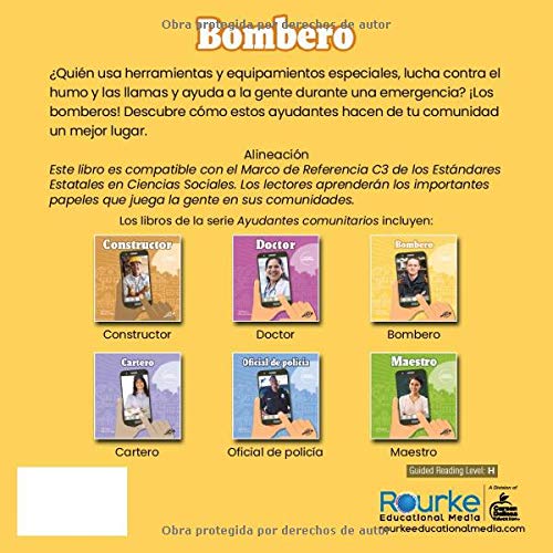 Community Helpers: Firefighters/Bombero  Rourke Spanish Reader, Grades K2 (Ayudantes comunitarios (Community Helpers)) (Spanis,Used