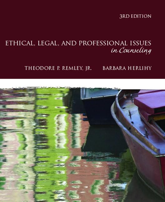 Ethical, Legal, and Professional Issues in Counseling (3rd Edition),Used