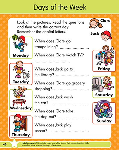 The Summer Before First Grade Workbook School Bridging Kindergarten to First Grade Ages 6 7: 75+ Activities, Phonics, Spelling,New