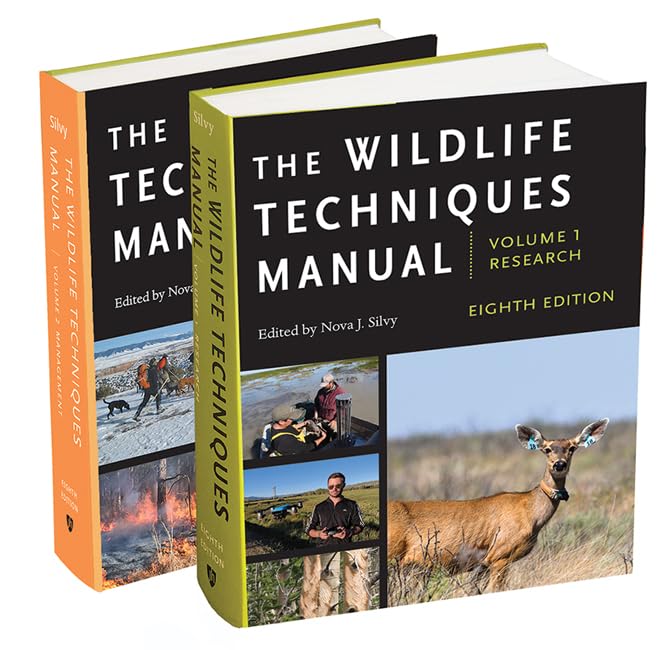The Wildlife Techniques Manual: Volume 1: Research. Volume 2: Management. (Volumes 1 and 2),Used