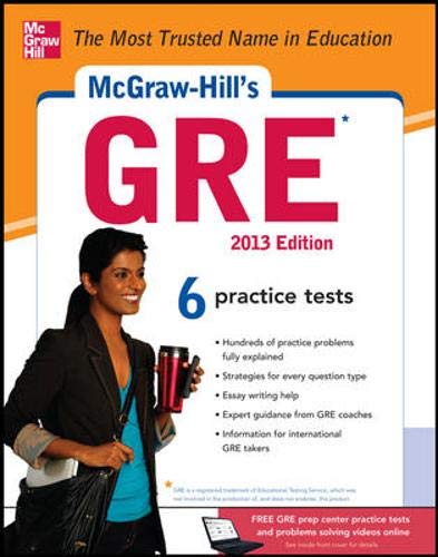 McGrawHill's GRE, 2013 Edition,Used