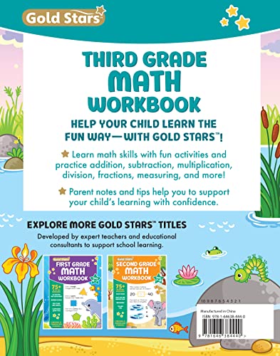 Third Grade Math Workbook Ages 8 to 9: 75+ Activities Multiplication & Division, Fractions, Area & Perimeter, Data, Math Facts, ,Used