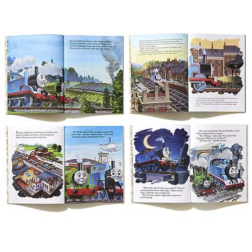 Thomas & Friends Little Golden Book Library (Thomas & Friends): Thomas and the Great Discovery; Hero of the Rails; Misty Island ,Used