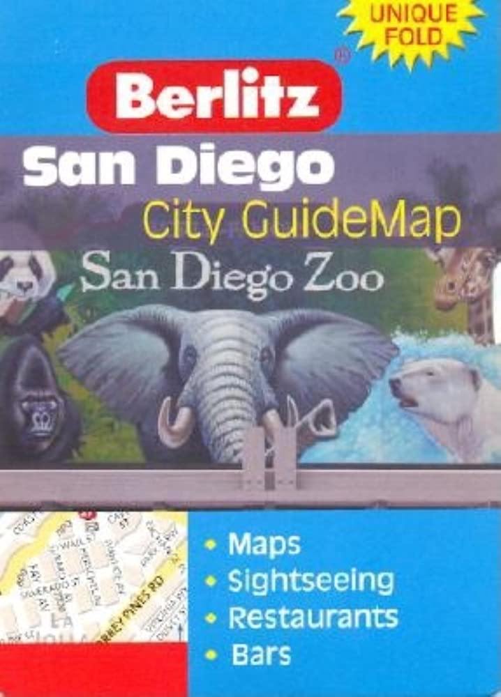 San Diego Berlitz Z Map,New