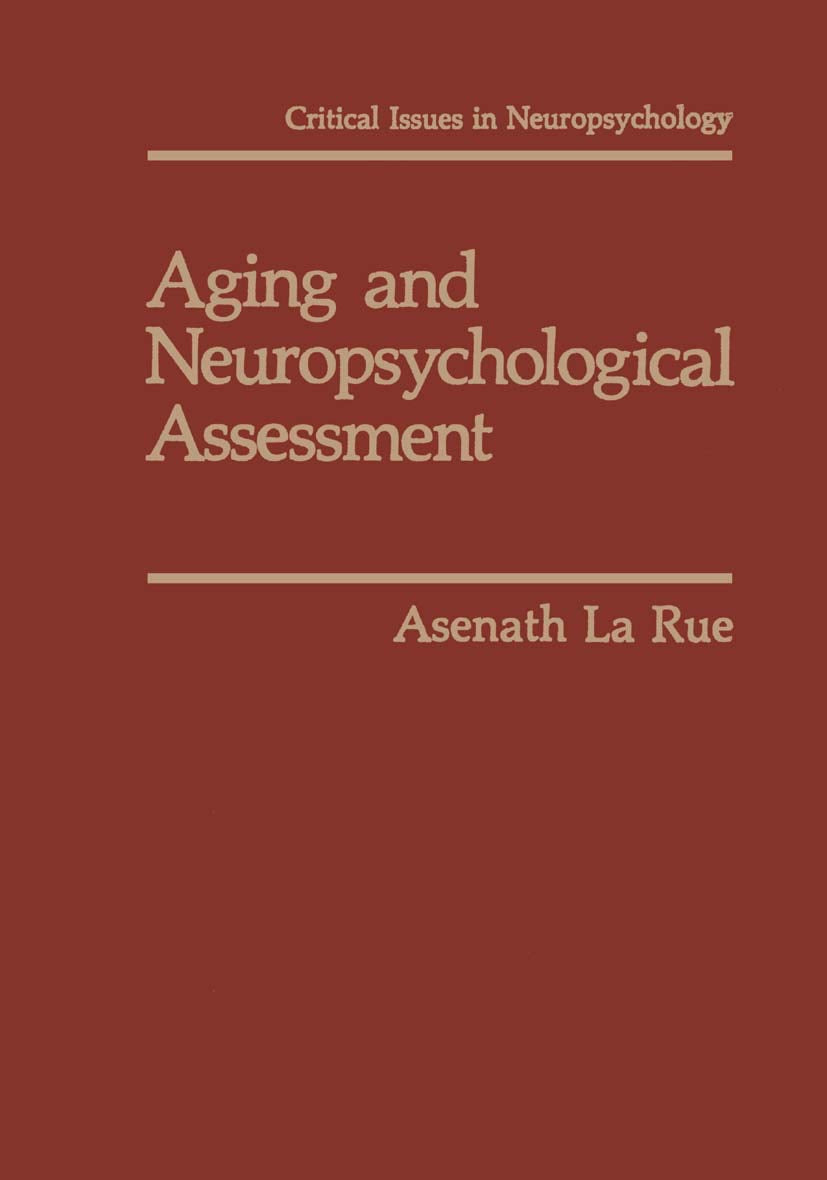 Aging and Neuropsychological Assessment (Critical Issues in Neuropsychology),Used