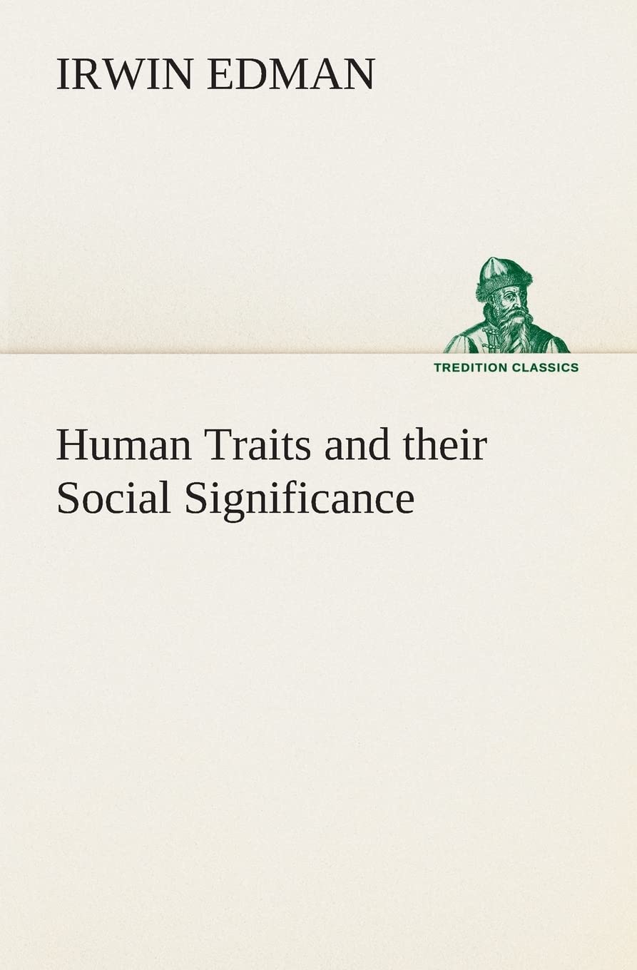 Human Traits and their Social Significance,Used