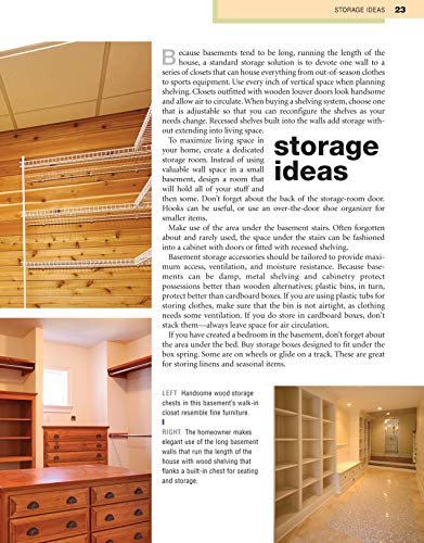 Design Ideas for Basements, Second Edition (Creative Homeowner) Inspiration, Advice, and Organizing Solutions for Home Gyms, Gam,Used
