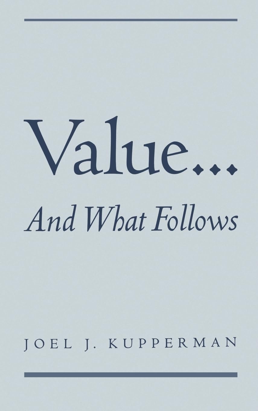Value... And What Follows