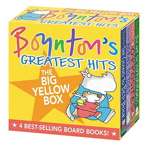 Boynton's Greatest Hits The Big Yellow Box (Boxed Set): The Going to Bed Book; Horns to Toes; Opposites; But Not the Hippopotamu,New