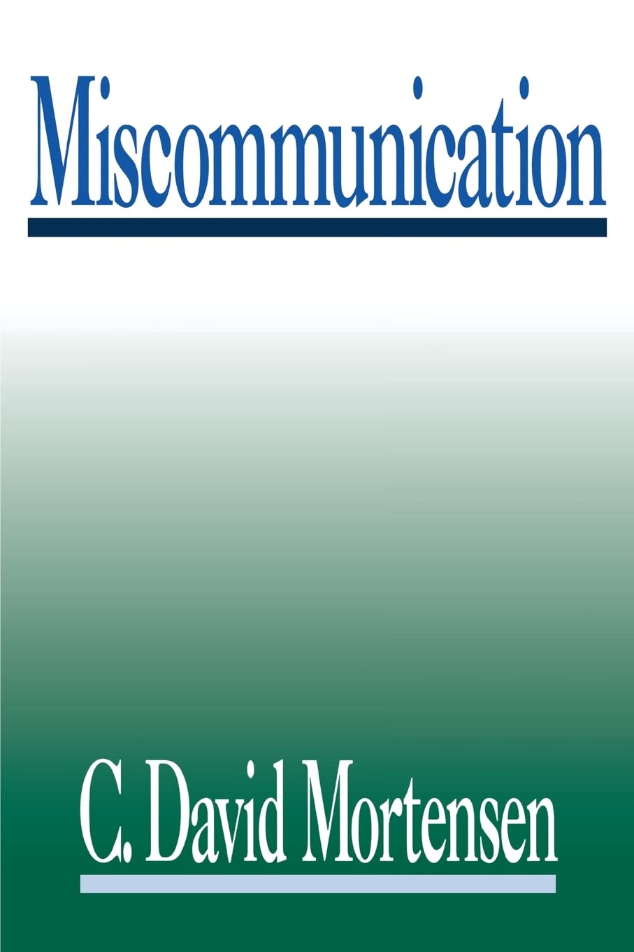 Miscommunication,Used