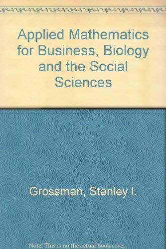 Applied Mathematics for the Management, Life, and Social Sciences,Used