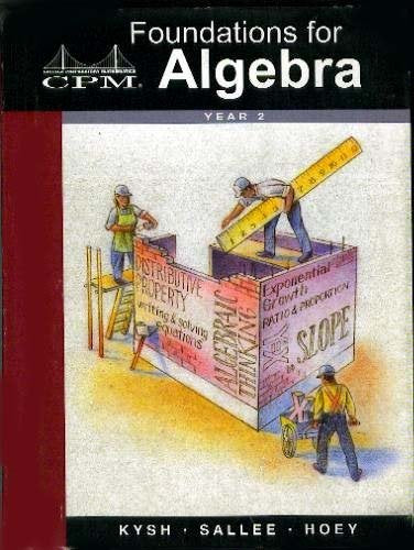 CPM Foundations for Algebra, Year 2: Toolkit,Used