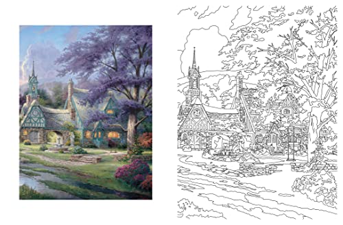 Posh Adult Coloring Book: Thomas Kinkade Designs For Inspiration & Relaxation (Posh Coloring Books) (Volume 14),Used
