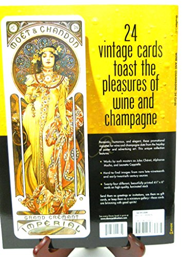 Wine and Champagne: 24 Cards (Dover Postcards),Used