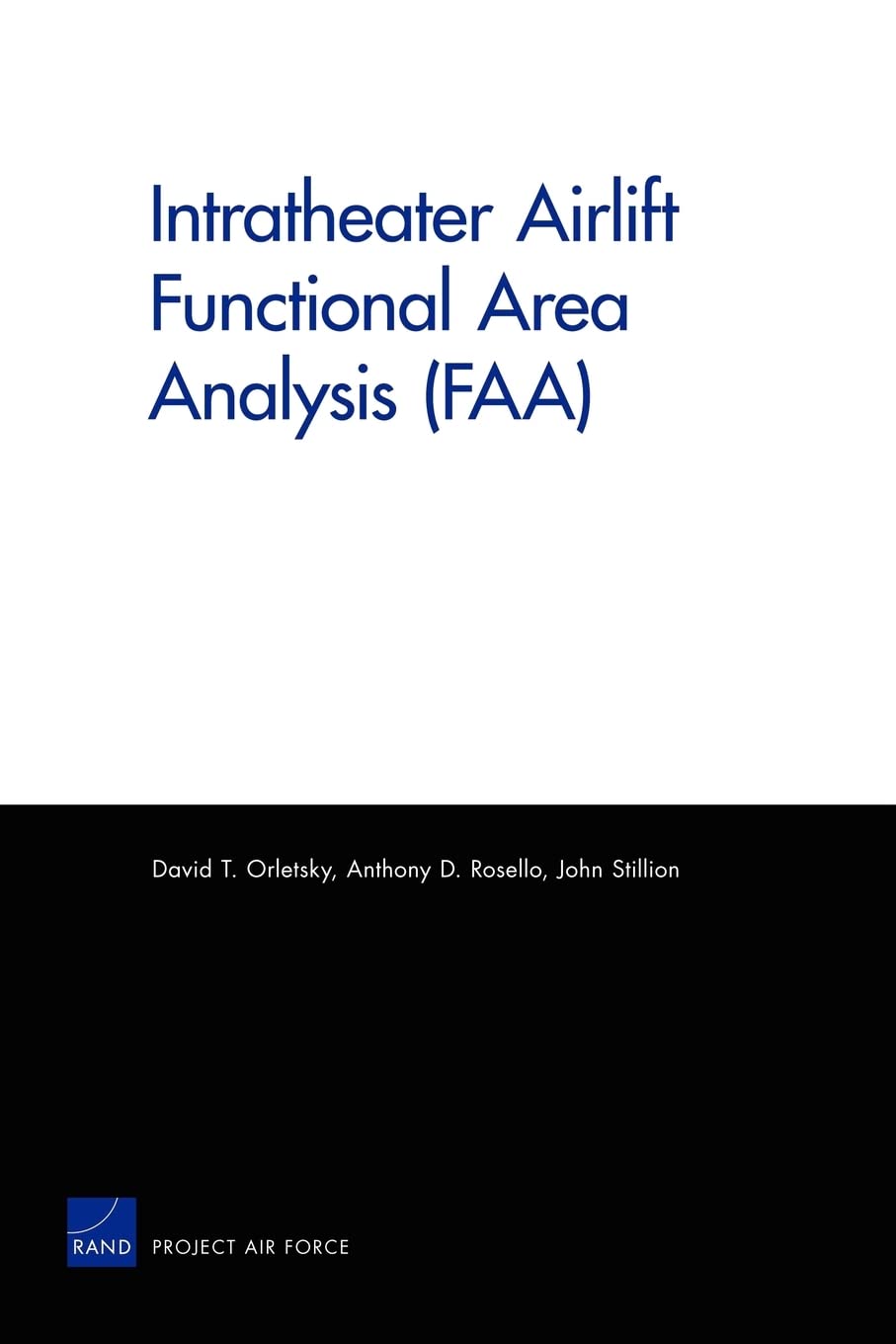 Intratheater Airlift Functional Area Analysis (Faa),New