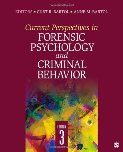 Current Perspectives in Forensic Psychology and Criminal Behavior,Used