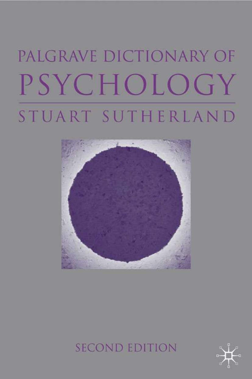 The Macmillan Dictionary of Psychology,Used