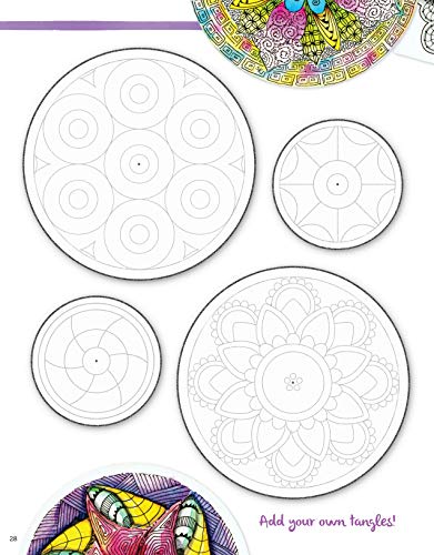 Zentangle 7, Expanded Workbook Edition: Circles, Zendalas & Shapes (Design Originals) 40 Original Tangles, Zen Mandalas, Easy Te,Used
